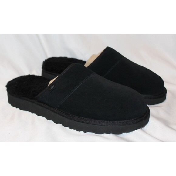 UGG Men's Slip-On Black Leisure Suede Scuffs Slippers SZ 11 NEW - Picture 1 of 6